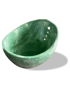 Tazón Deshojador de Hierbas Cerámica Eastrpupira Verde 10 cm