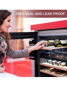 Paquete de 6 Tapones de Vino al Vacío REKOBON - Silicona 2