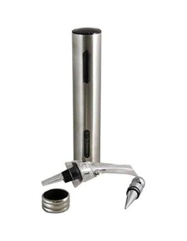 Conjunto de Vino Luxe con Accesorios de Madera y Cuero