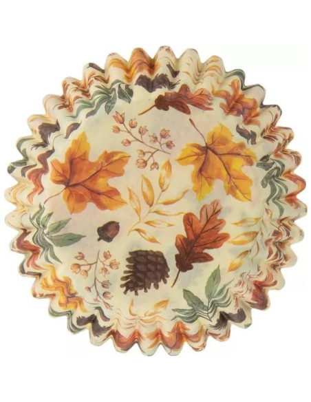 Tazas de Hornear Show-Offs Hojas de Otoño 50 Unidades
