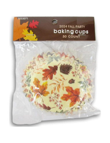 Tazas de Hornear Show-Offs Hojas de Otoño 50 Unidades