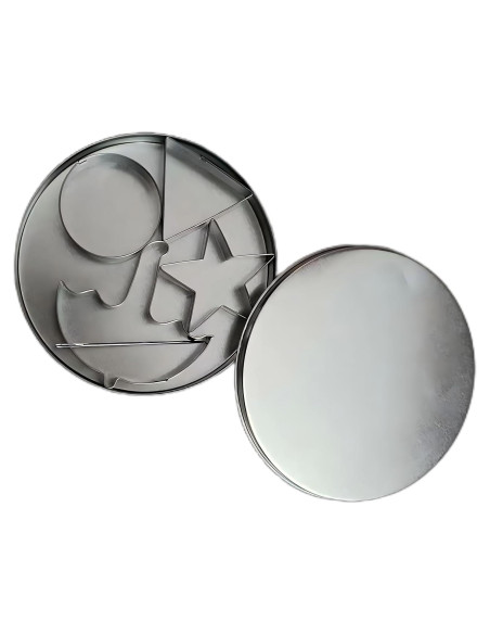 Kit de Cortadores de Galletas Jvtoo - Acero Inoxidable, 6 Piezas
