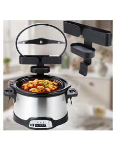 Soporte para tapa de olla YIGII - Metal y piedra de diatomita