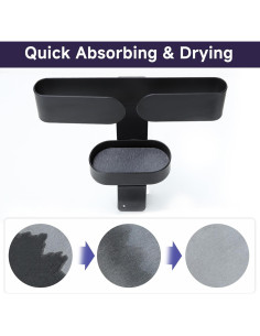 Soporte para tapa de olla YIGII - Metal y piedra de diatomita 2