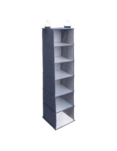 Organizador de Closet Colgante Household Essentials 6 Estantes Denim