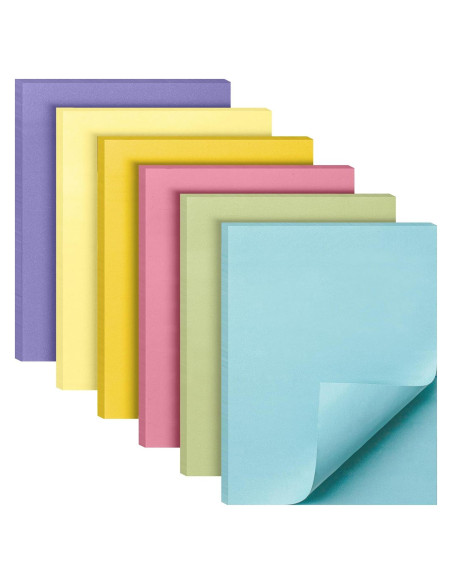 Notas Adhesivas Mr. Pen - 6 Blocs 60 Hojas Pastel 7.6x10.2 cm