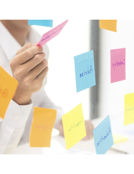 Notas Adhesivas Mr. Pen - 6 Blocs 60 Hojas Pastel 7.6x10.2 cm