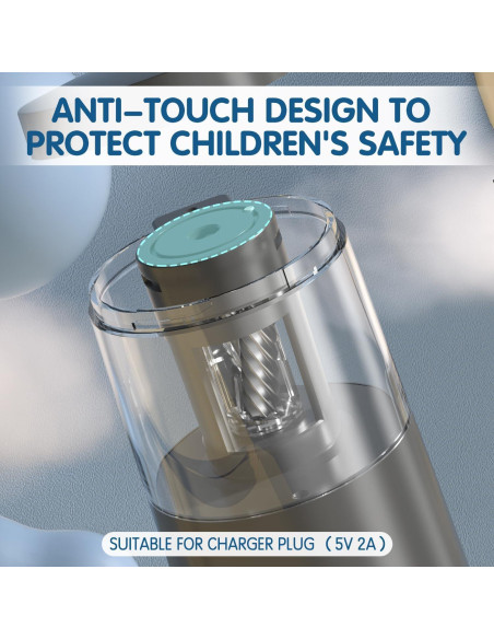 Afilador Eléctrico de Lápices Deli Negro Automático USB