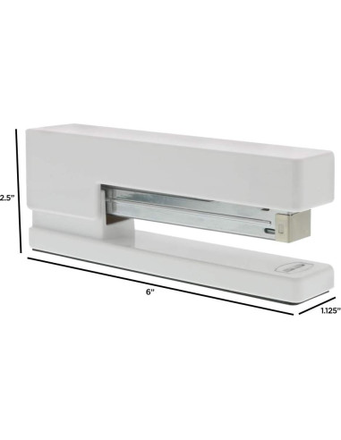 Grapadora JAM Paper Blanca - Plástico - 15.24x6.35cm