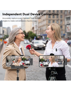 Micrófono Inalámbrico LEVN LM101 para iPhone/Android/PC, 30H Batería 2