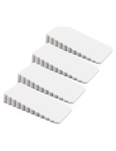 Paquete de 4 topes de puerta YOLCAR blancos antirayaduras