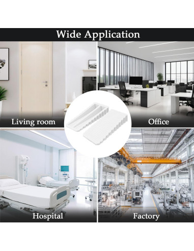 Paquete de 4 topes de puerta YOLCAR blancos antirayaduras