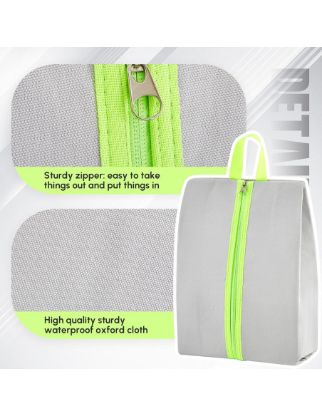 Bolsa para zapatos a prueba de olores Vincreem 41x23x12cm Gris