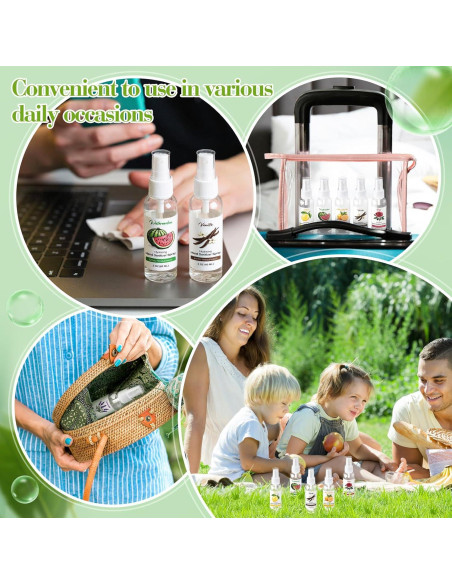 12 Sprays Desinfectantes de Manos Dansib 60ml Aromas Variados