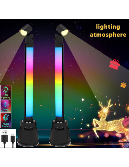 Barra de Luz RGB Lumocedar con Altavoz Bluetooth y USB