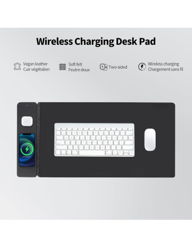 Alfombrilla de Carga Inalámbrica NovaPixel S88 - Negro