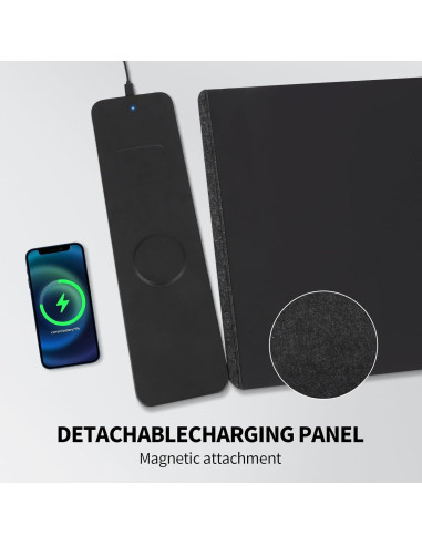 Alfombrilla de Carga Inalámbrica NovaPixel S88 - Negro