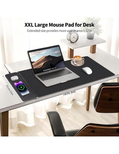 Alfombrilla de Carga Inalámbrica NovaPixel S88 - Negro