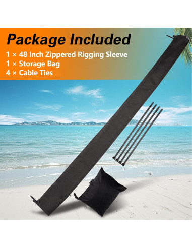 Manga de Rigging con Cremallera EVRBUL 121.92 cm Impermeable