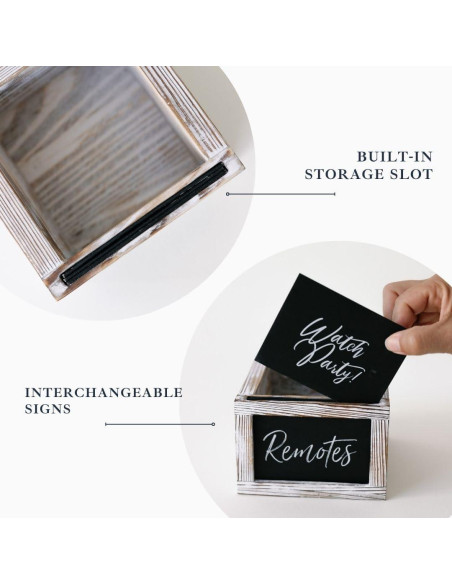 Soporte para Control Remoto de Madera Rústica Ford & Row