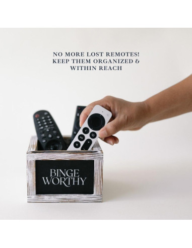 Soporte para Control Remoto de Madera Rústica Ford & Row