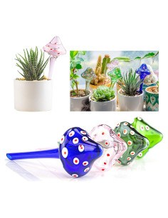 4 Esferas de Riego de Vidrio Kikunum 17 cm Multicolores