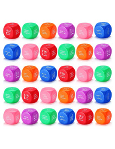 30 Pelotas de Estrés Motivacionales Jerify - Cubos de Espuma