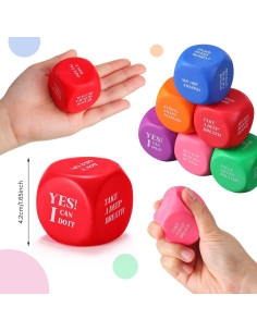 30 Pelotas de Estrés Motivacionales Jerify - Cubos de Espuma 2