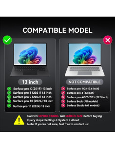 Filtro de Pantalla de Privacidad BROPGOD 13" para Surface Pro 2