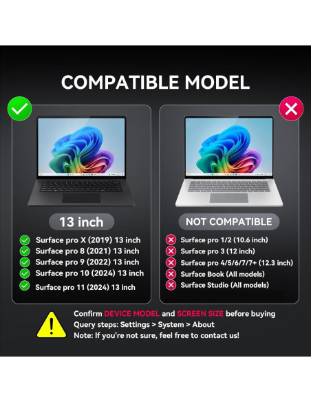 Filtro de Pantalla de Privacidad BROPGOD 13" para Surface Pro