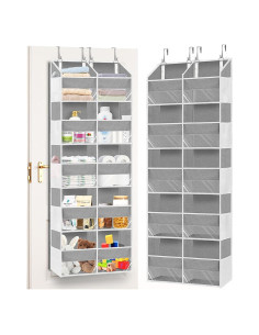 Organizador Sobre la Puerta Ofiray-home 5 Niveles 36.3 kg Gris Claro