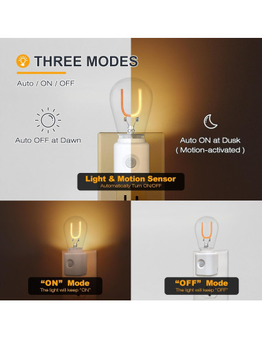 Luz Nocturna LED con Sensor de Movimiento LUMILECT 1W Regulable