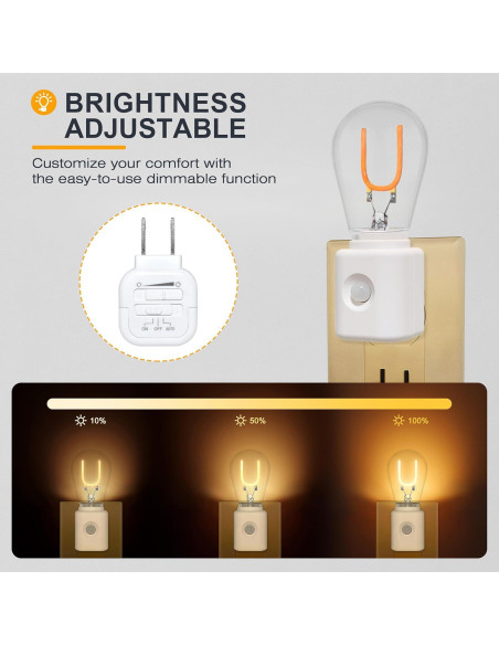 Luz Nocturna LED con Sensor de Movimiento LUMILECT 1W Regulable