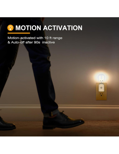 Luz Nocturna LED con Sensor de Movimiento LUMILECT 1W Regulable