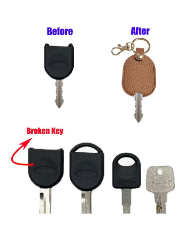 Fundas de Cuero para Llaves de Autos Rotos - Protector Universal