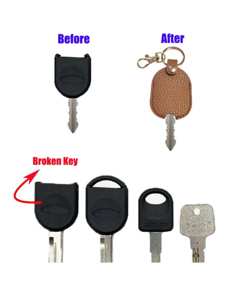 Fundas de Cuero para Llaves de Autos Rotos - Protector Universal