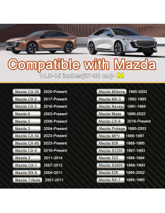 Cubierta de Volante West Llama para Mazda 14.5-15" Negro 2