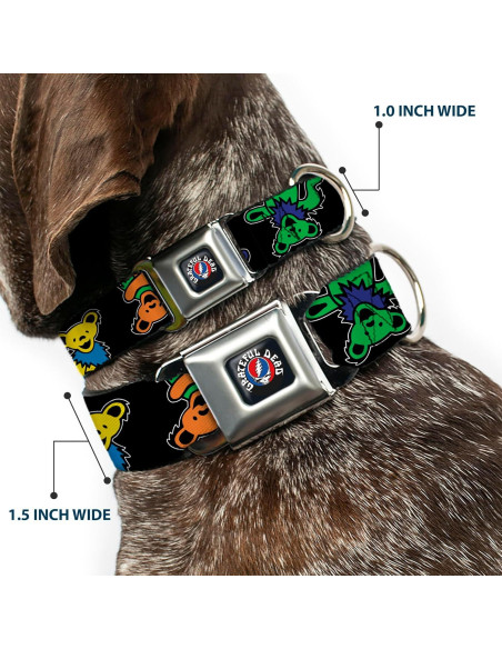 Collar para Perro Grateful Dead - Hebilla de Seguridad - 11-16.5"