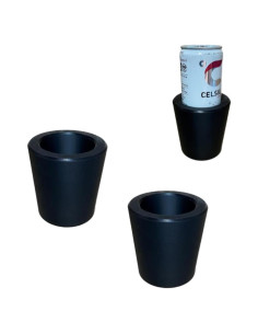 Adaptador Soporte Latas Slim Kimalab - Paquete de Dos, Negro