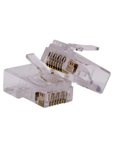 Conectores Modulares RJ45 NavePoint CAT5e 100 Unidades