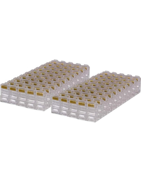 Conectores Modulares RJ45 NavePoint CAT5e 100 Unidades