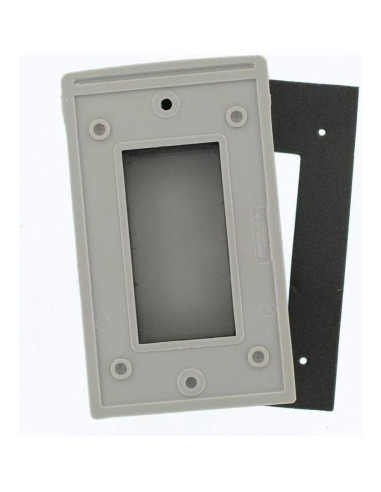 Cubierta de Pared Leviton 1-Gang Resistente a la Intemperie Gris