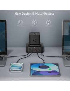 Estación de Carga 100W GEEK FULLY 13-en-1 USB C y A 2