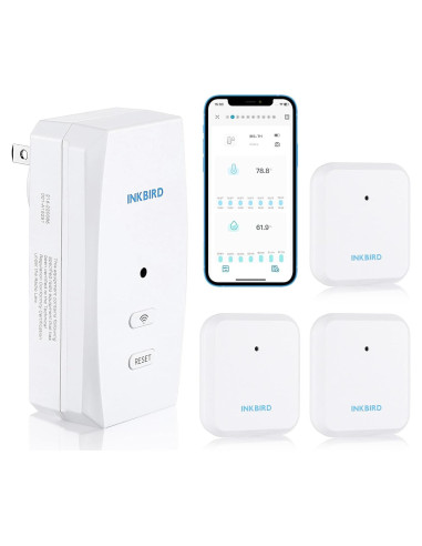 Termómetro e Higrómetro INKBIRD WiFi 3 Sensores Portátiles