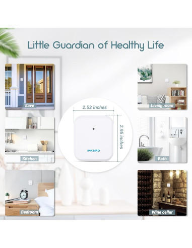 Termómetro e Higrómetro INKBIRD WiFi 3 Sensores Portátiles