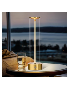 Lámpara de Mesa LED Inalámbrica MKIIACH Oro 2000mAh Táctil