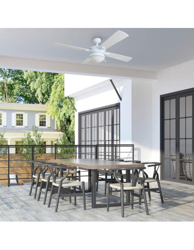 Ventilador de Techo Prominence Home Auletta 132 cm Blanco LED