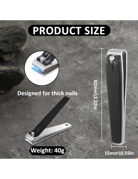 Cortauñas Recto Bruislard Acero Inoxidable para Uñas Gruesas