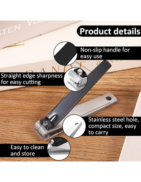 Cortauñas Recto Bruislard Acero Inoxidable para Uñas Gruesas