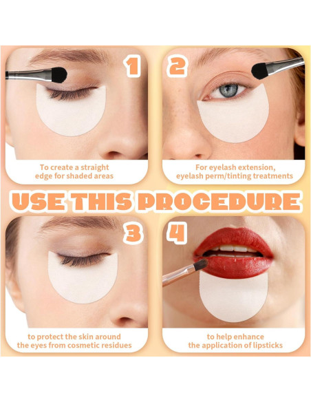 100 Pcs Cinta de Maquillaje para Sombra de Ojos FdcLixuvol